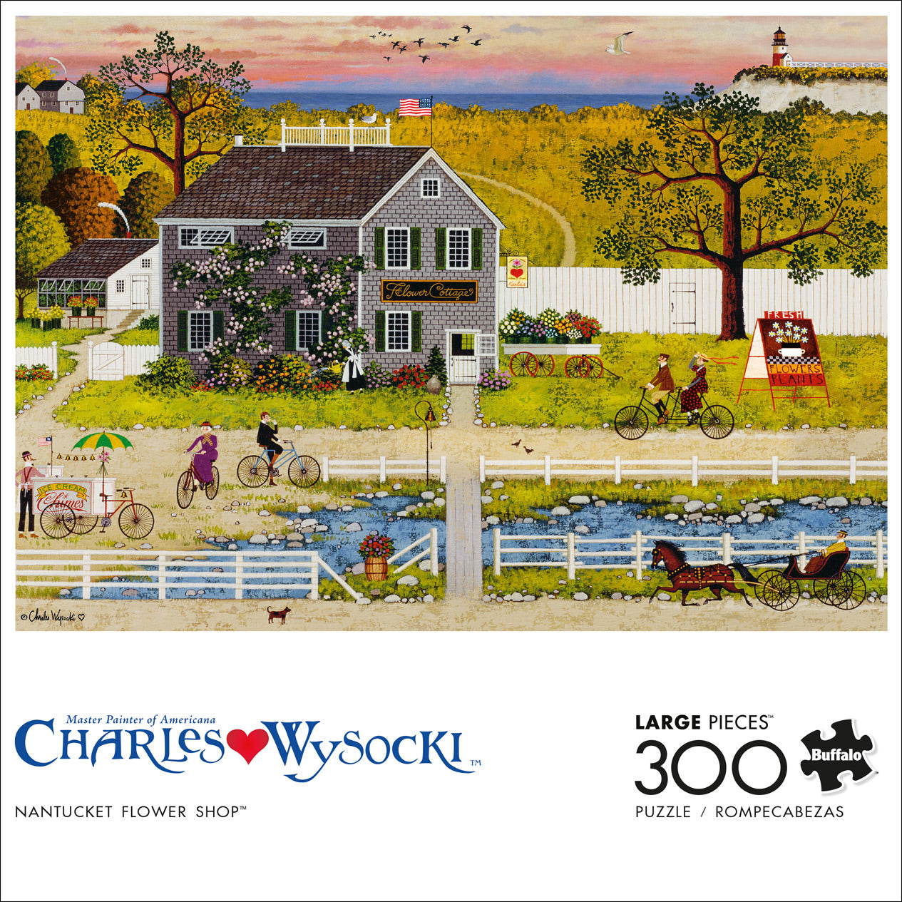 Charles Wysocki Nantucket Flower Shop 300pc