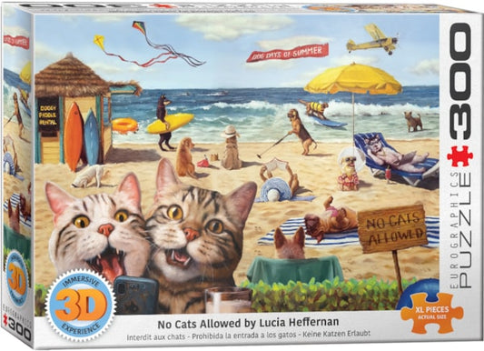 No Cats Allowed 3D Lenticular 300pc