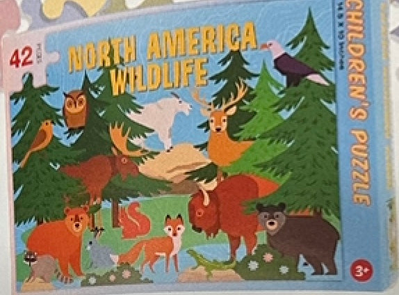 North American Wildlife 42pc