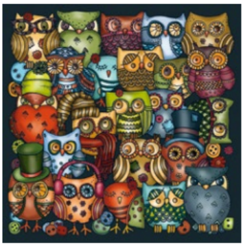 Palapeli Framed Puzzle: Owls 211pc