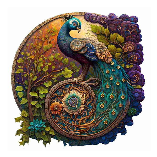 Peacock Yin Yang (Size A5)