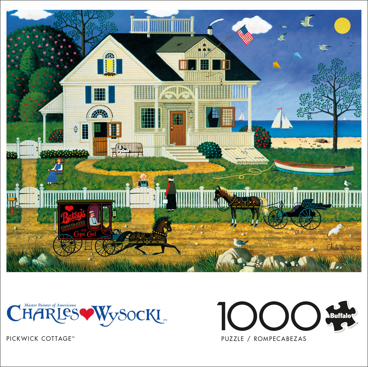 Charles Wysocki Pickwick Cottage 1000pc