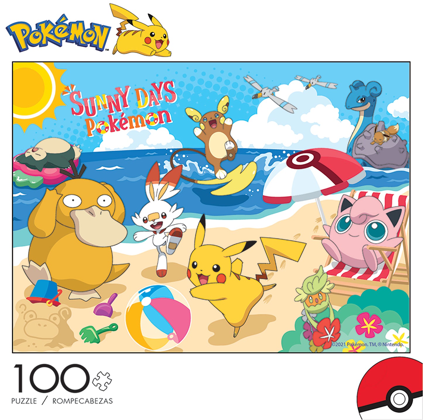 Pokemon Beach Day 100pc