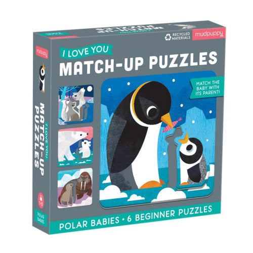 Polar Babies Matching Puzzle 6x2pc