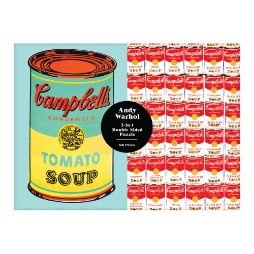 Andy Warhol Soup Can Double-sided 500pc