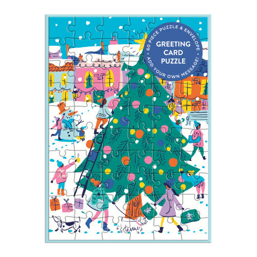 Tree Decorating Greeting Card 60pc