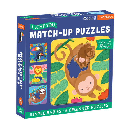 Jungle Babies Matching Puzzles 6x2pc