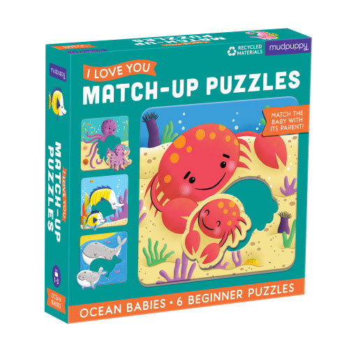 Ocean Babies Matching Puzzles 6x2pc