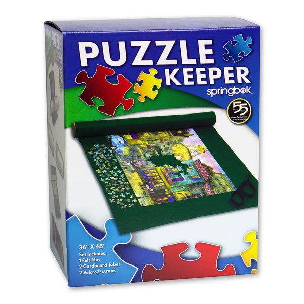 Puzzle Keeper Roll-up Felt Mat Springbok