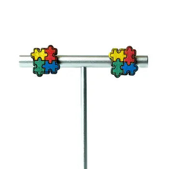 Jigsaw Earrings - Puzzle Piece