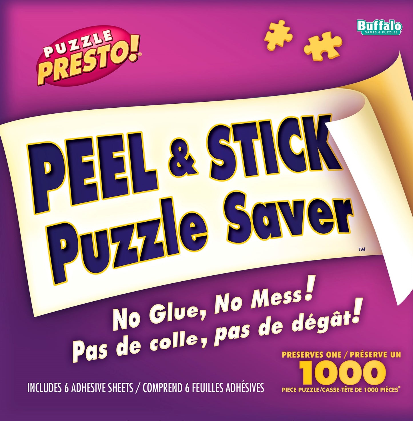 Puzzle Presto! Peel and Stick Puzzle Saver Buffalo Games