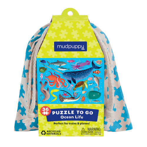 Puzzle To Go Ocean Life Pouch 36pc