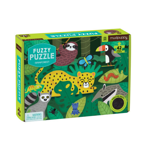 Rainforest Fuzzy Puzzle 42pc
