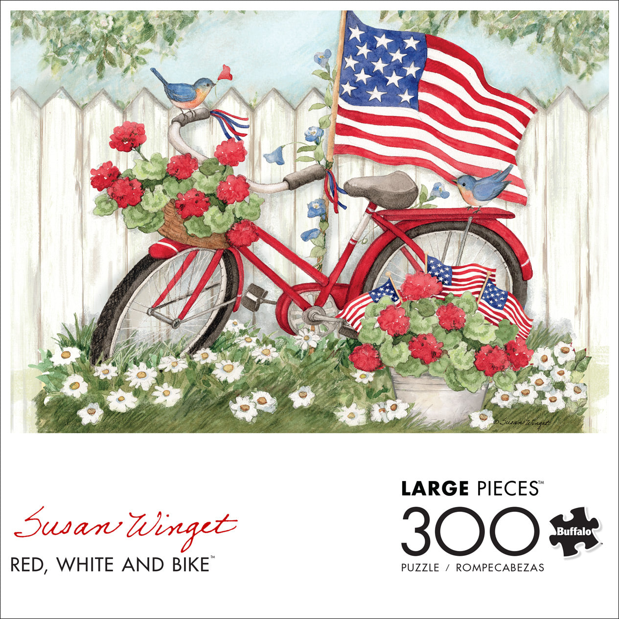 Red, White and Bike 300pc