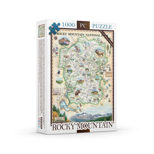 Rocky Mountain National Park Map 1000pc