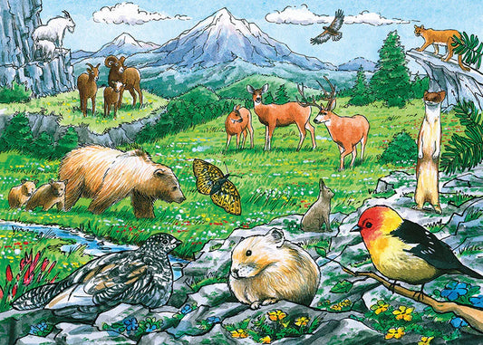 Rocky Mountain Wildlife (Tray) 35pc