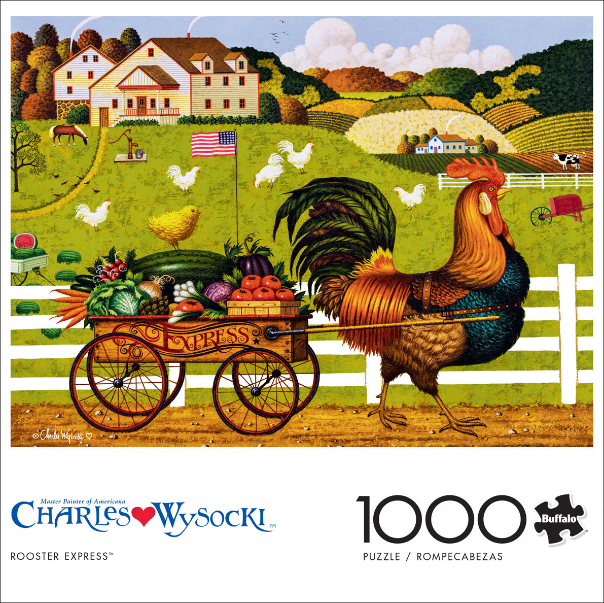 Charles Wysocki Rooster Express 1000pc
