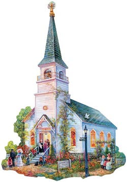 Saved by Grace Church Shaped 1000pc
