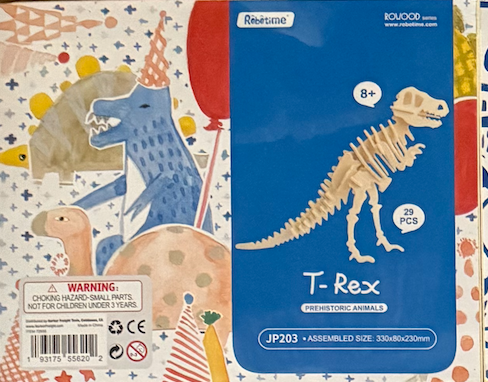 T-Rex 3D Wooden Model