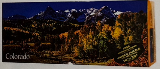 Colorado Fall with Fence Panoramic 1000pc