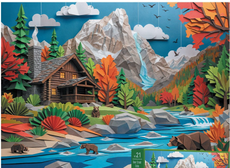 Bear Creek Cabin 1000pc