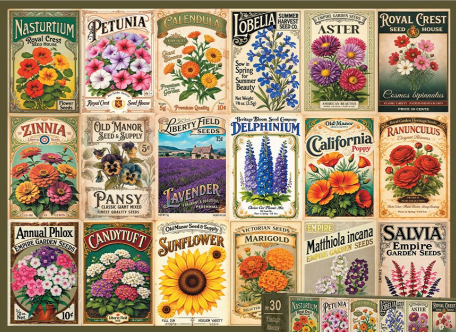 Vintage Blooms 1000pc