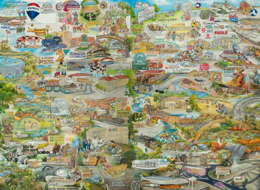 Pueblo Montage Puzzle 500pc