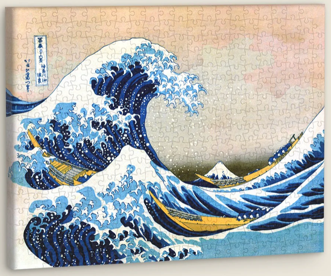 3D Puzzle Canvas Art: The Great Wave of Kanagawa 366pc