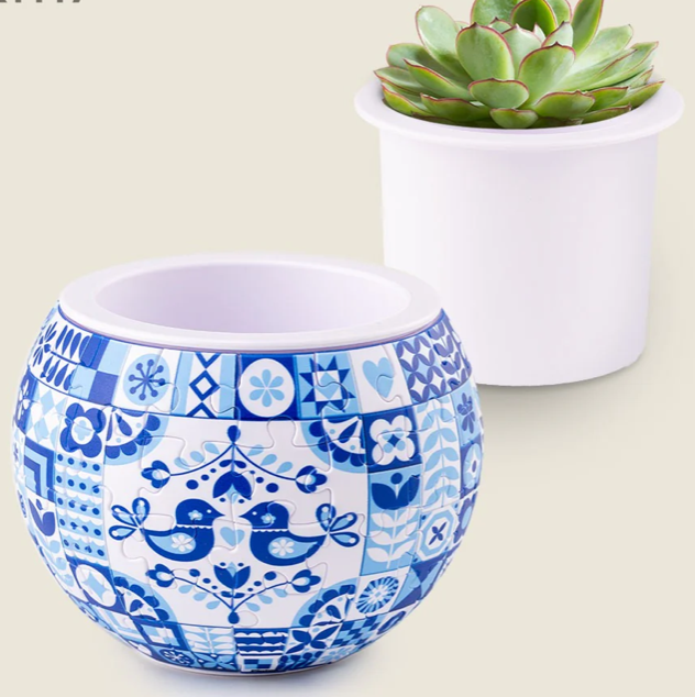 3D Puzzle Planter: Danish Folklore Style 80pc