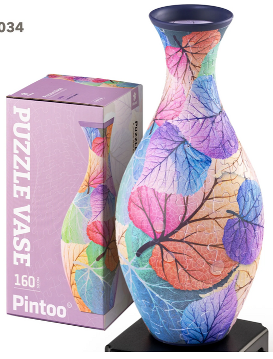 3D Puzzle Vase: Colorful Leaves 160pc