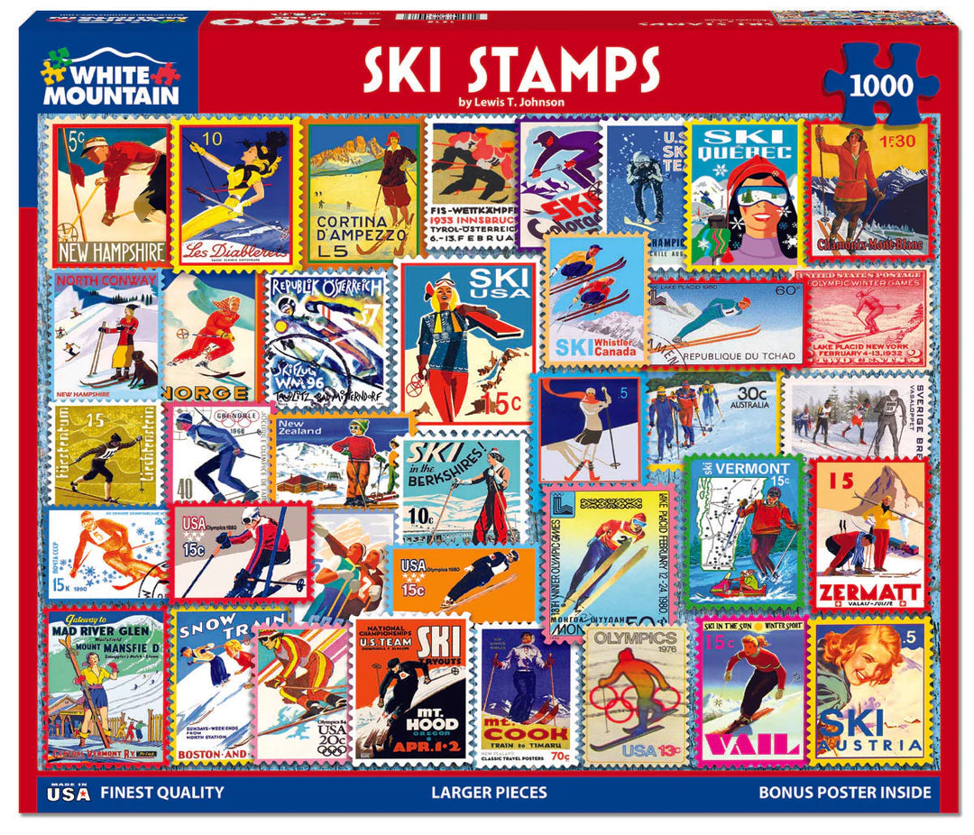 Ski Stamps 1000pc