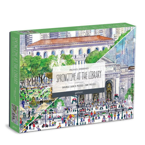 Springtime at the Library Double-sided 500pc