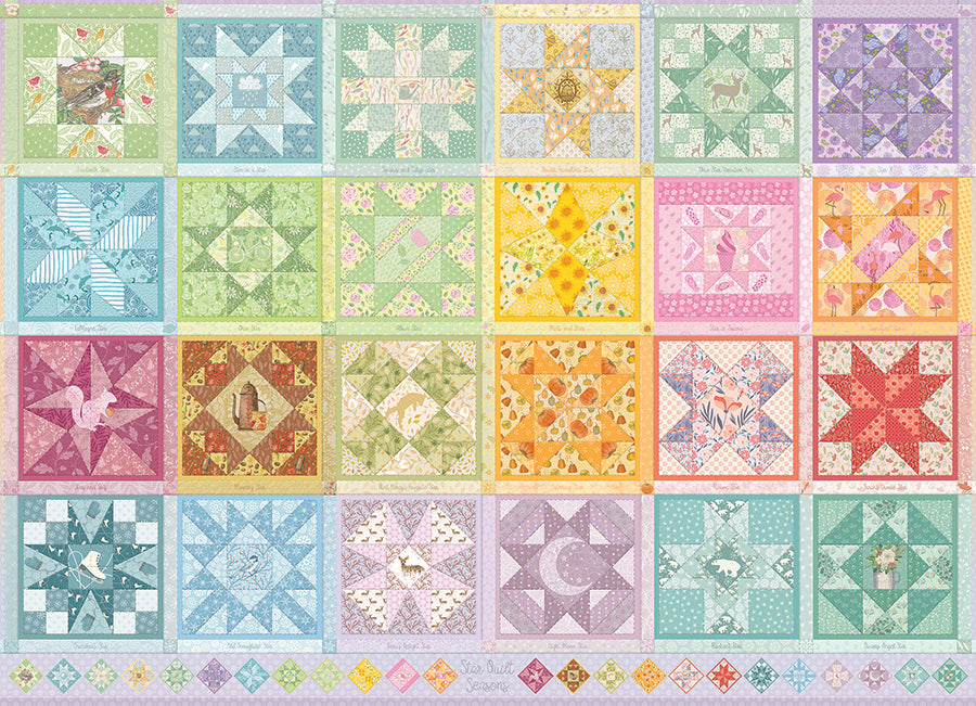 Star Seasons Quilt 1000pc