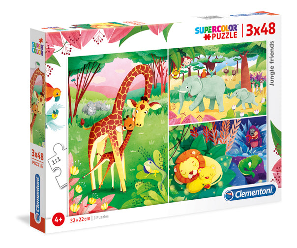 SuperColor - Jungle Friends 3x48pc