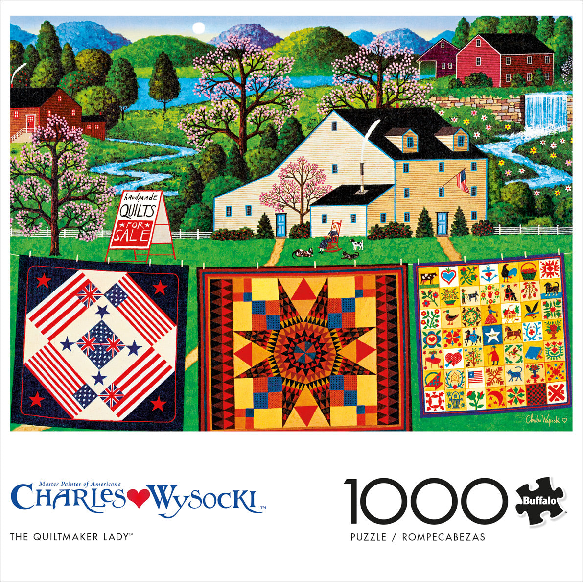 Charles Wysocki The Quiltmaker Lady 1000pc