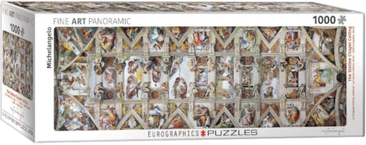 The Sistine Chapel Ceiling Panoramic (Michelangelo)1000pc