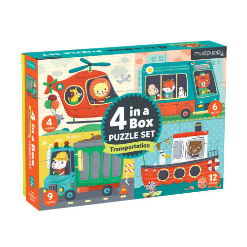Transportation 4 Puzzle Set