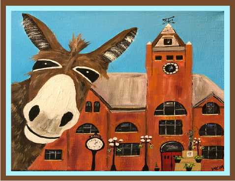 Travelin' Jack at the Pueblo Union Depot by Mo Keenan-Mason 62pc