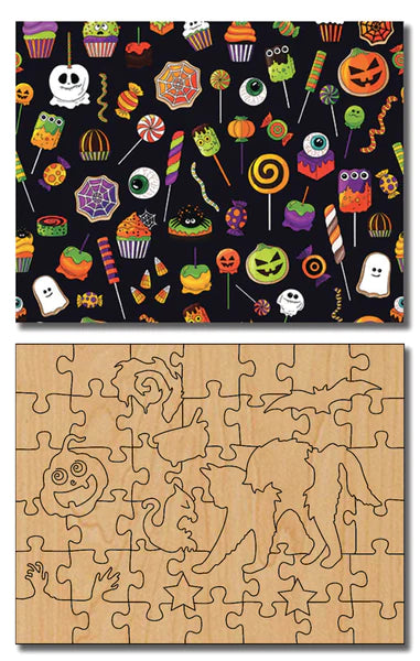Trick or Treat Whimsy Postcard
