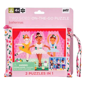 Two Sided On-The-Go Puzzle Ballerina 49pc