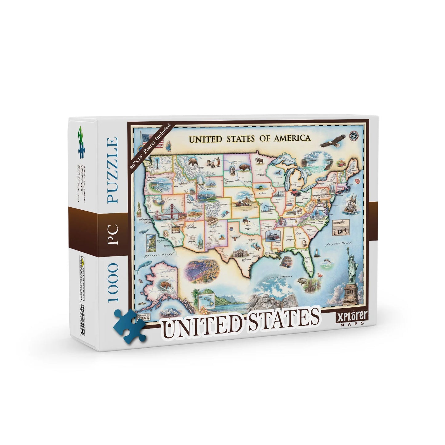 United States Map 1000pc