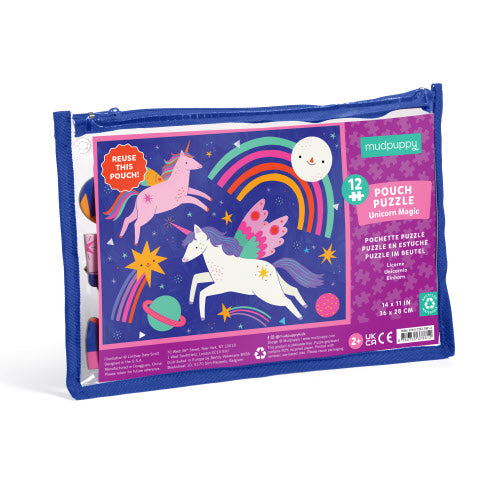Unicorn Magic Pouch Puzzle 12pc