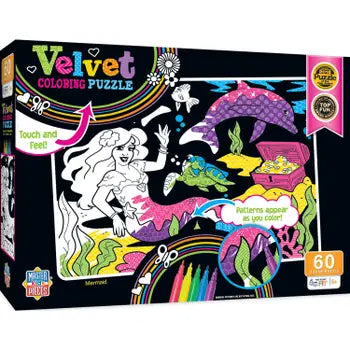 Velvet Coloring Puzzle - Mermaid 60pc