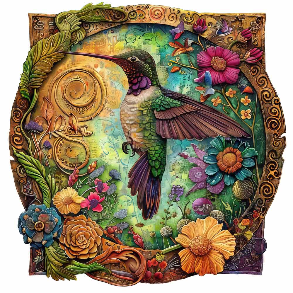 Hummingbird Blossom (Size A5)