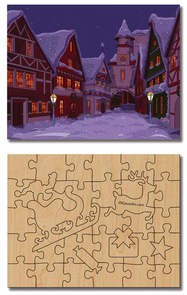 Village Surprise Whimsy Postcard