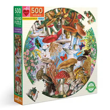 Mushrooms and Butterflies Round 500pc
