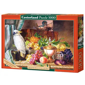 Still Life with Fruit and A Cockatoo by Josef Schuster 3000pc