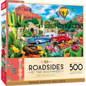 Hot Air & Cool Cars, Roadsides of the Southwest 500pc
