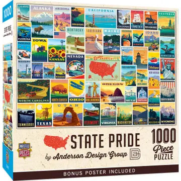 Vintage Posters State Pride 1000pc
