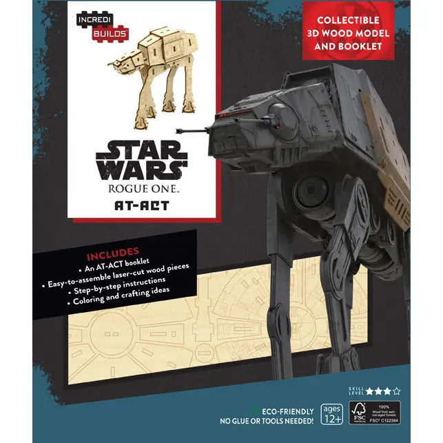 Star Wars Rogue One At-Act 3D Wood Model & Book